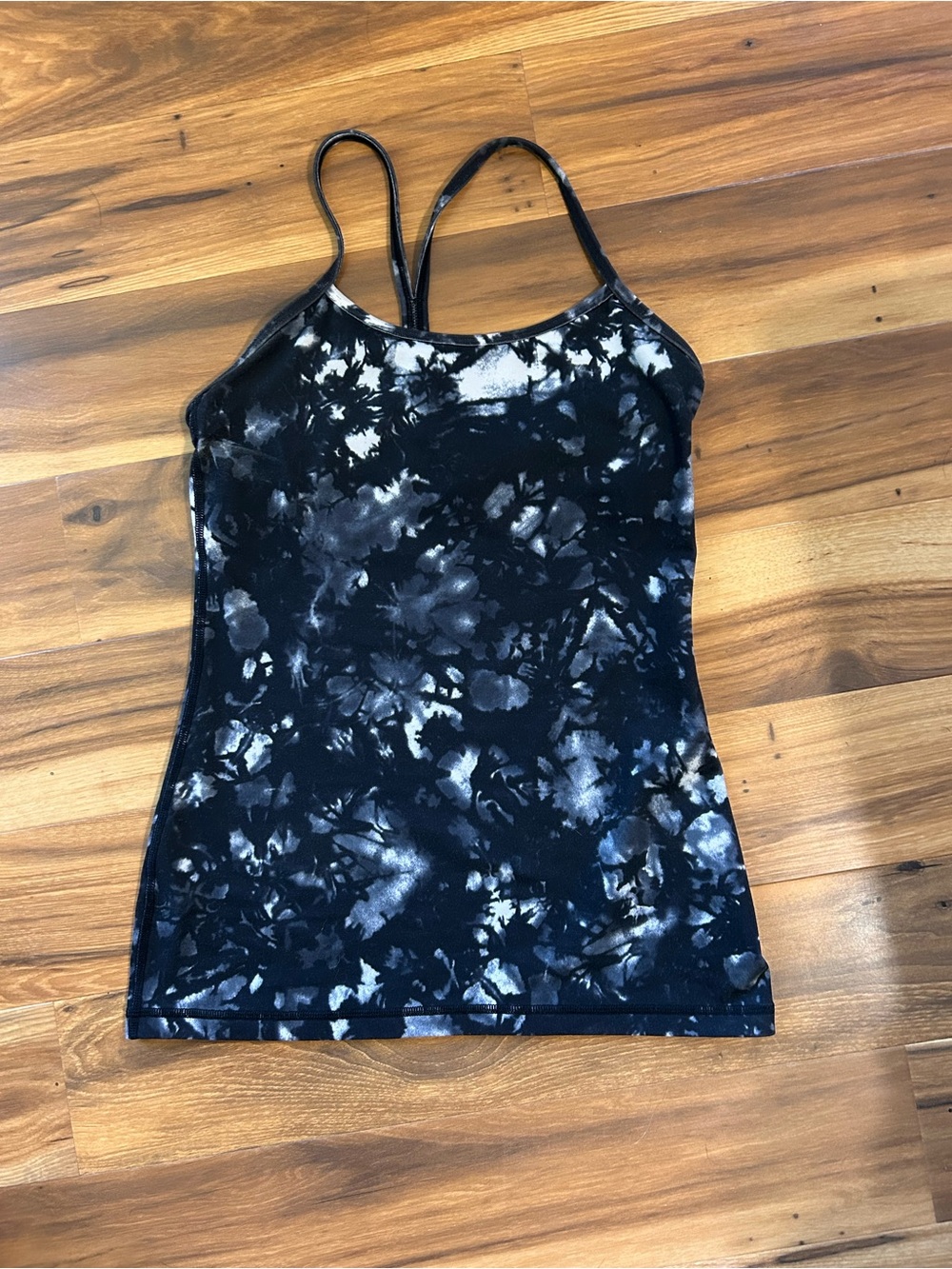 lululemon athletica Black & White Tie-Dye Double-Strap Tank